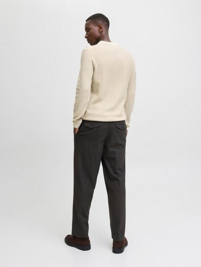 Jack & Jones Premium Gebreide pullover met ribboorden model 'EASTON' - Foto 9