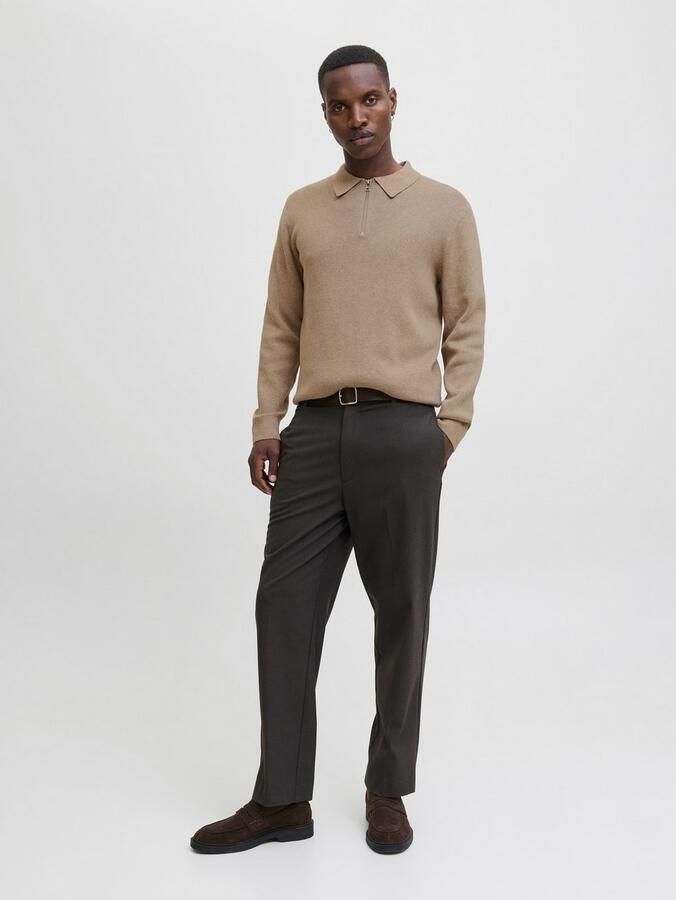 Jack & Jones Trui met polokraag JPRBLAMILANO STITCH KNIT ZIP POLO SN - Foto 5