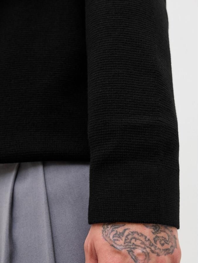 Jack & Jones Trui met polokraag JPRBLAMILANO STITCH KNIT ZIP POLO SN - Foto 3