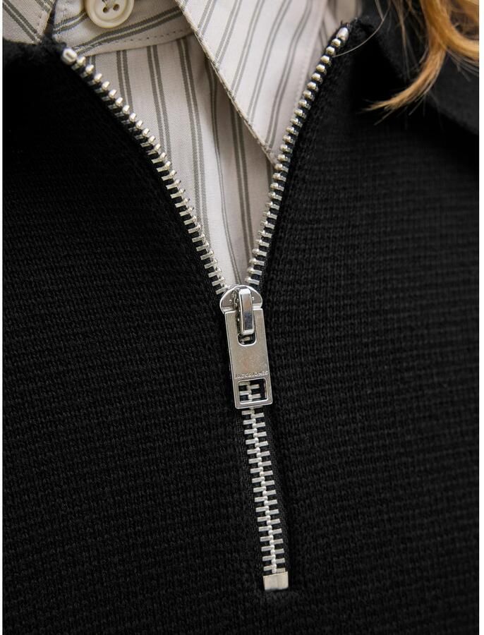 Jack & Jones Trui met polokraag JPRBLAMILANO STITCH KNIT ZIP POLO SN