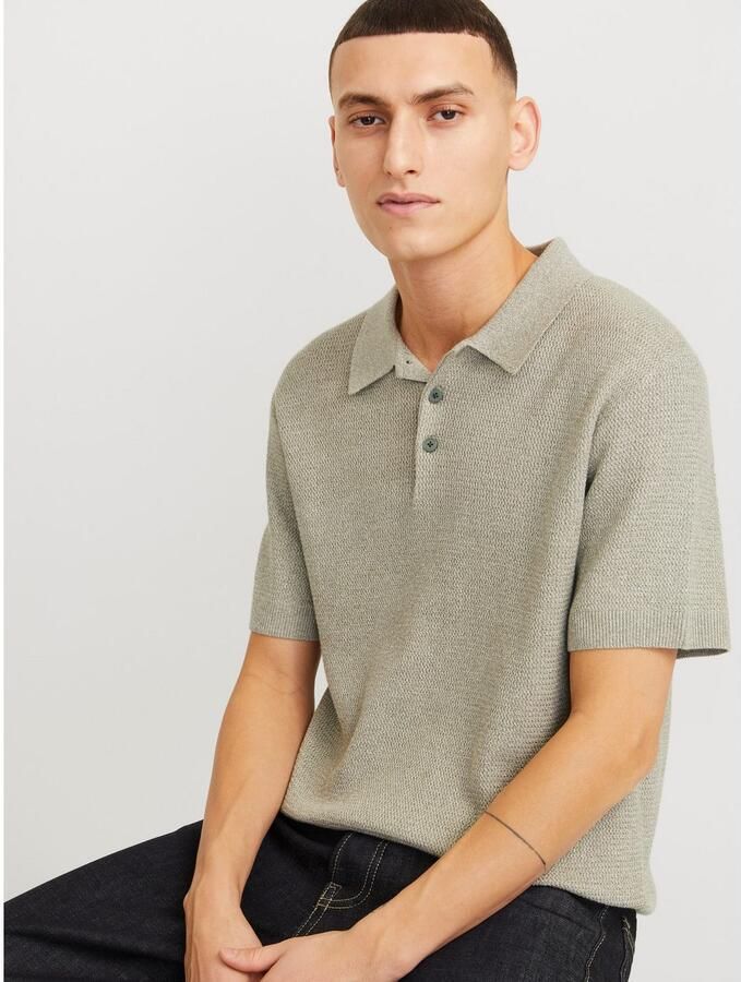 Jack & Jones Trui met polokraag JPRCCCOOPER KNIT POLO SS SN - Foto 4