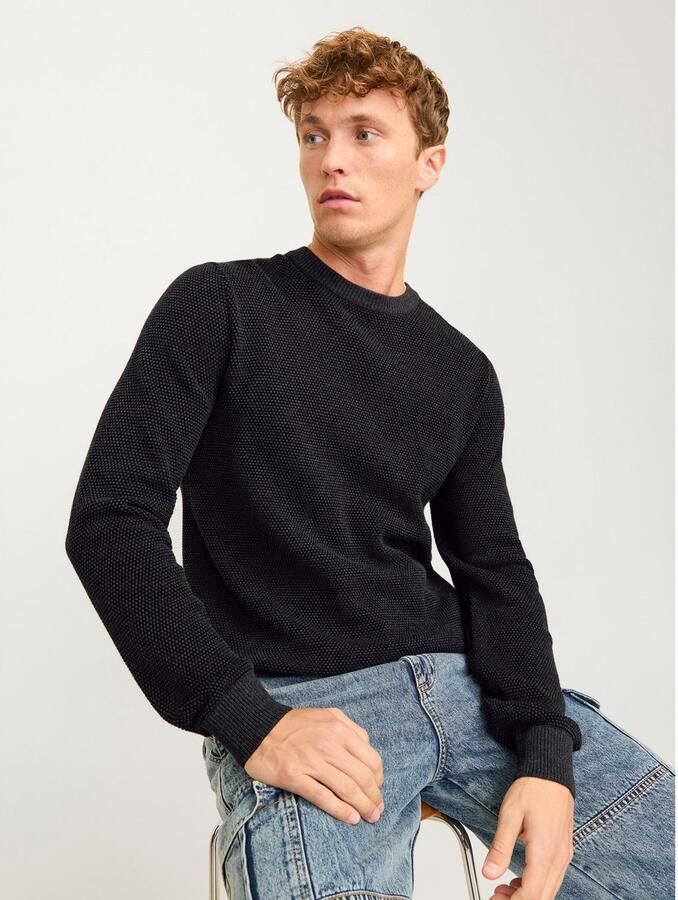 Jack & Jones Trui met ronde hals JJEGLOBE KNIT CREW NECK NOOS - Foto 4