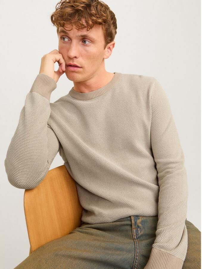 Jack & Jones Trui met ronde hals JJEGLOBE KNIT CREW NECK NOOS - Foto 3
