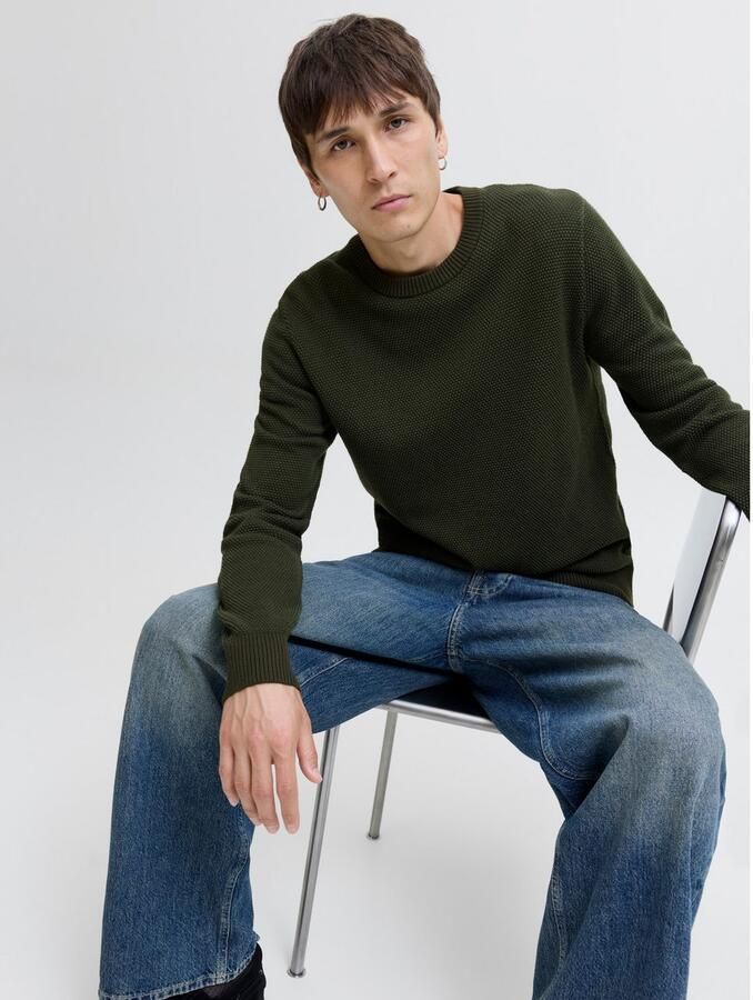 Jack & Jones Trui met ronde hals JJEGLOBE KNIT CREW NECK NOOS - Foto 4