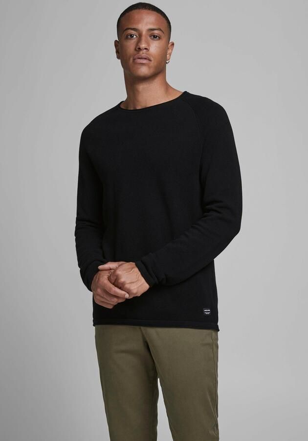 Jack & Jones Trui met ronde hals JJEHILL Effen trui met aangenaam draagcomfort - Foto 13