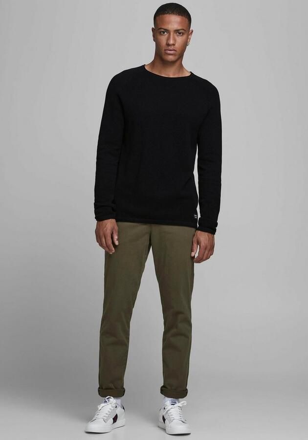 Jack & Jones Trui met ronde hals JJEHILL Effen trui met aangenaam draagcomfort - Foto 11