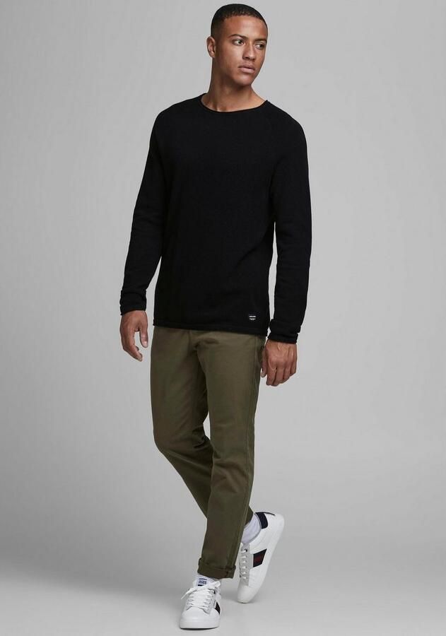 Jack & Jones Trui met ronde hals JJEHILL Effen trui met aangenaam draagcomfort - Foto 10