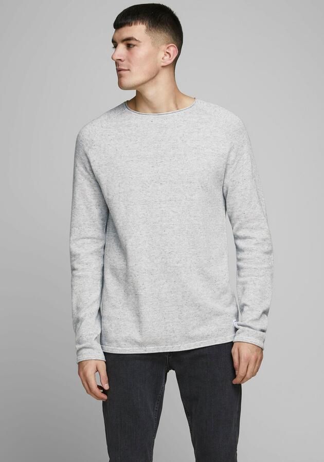 Jack & Jones Trui met ronde hals JJEHILL Effen trui met aangenaam draagcomfort - Foto 7