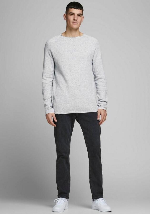 Jack & Jones Trui met ronde hals JJEHILL Effen trui met aangenaam draagcomfort - Foto 6