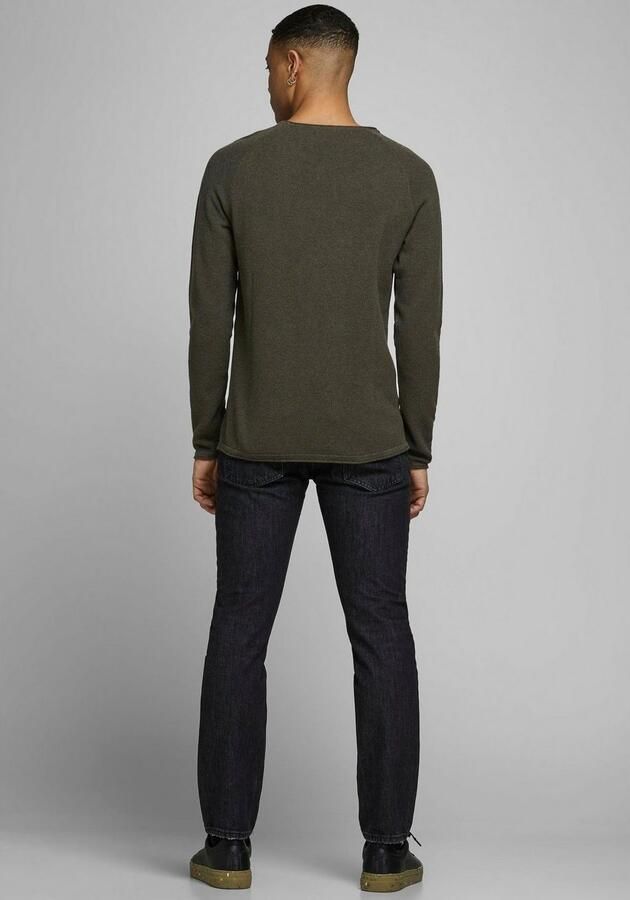Jack & Jones Trui met ronde hals JJEHILL Effen trui met aangenaam draagcomfort - Foto 5