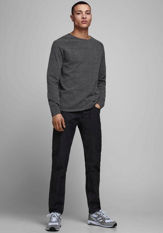 Jack & Jones Trui met ronde hals JJEHILL Effen trui met aangenaam draagcomfort - Foto 10
