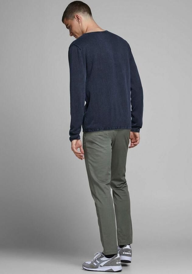 Jack & Jones Trui met ronde hals JJELEO van onderhoudsvriendelijke katoenkwaliteit - Foto 2