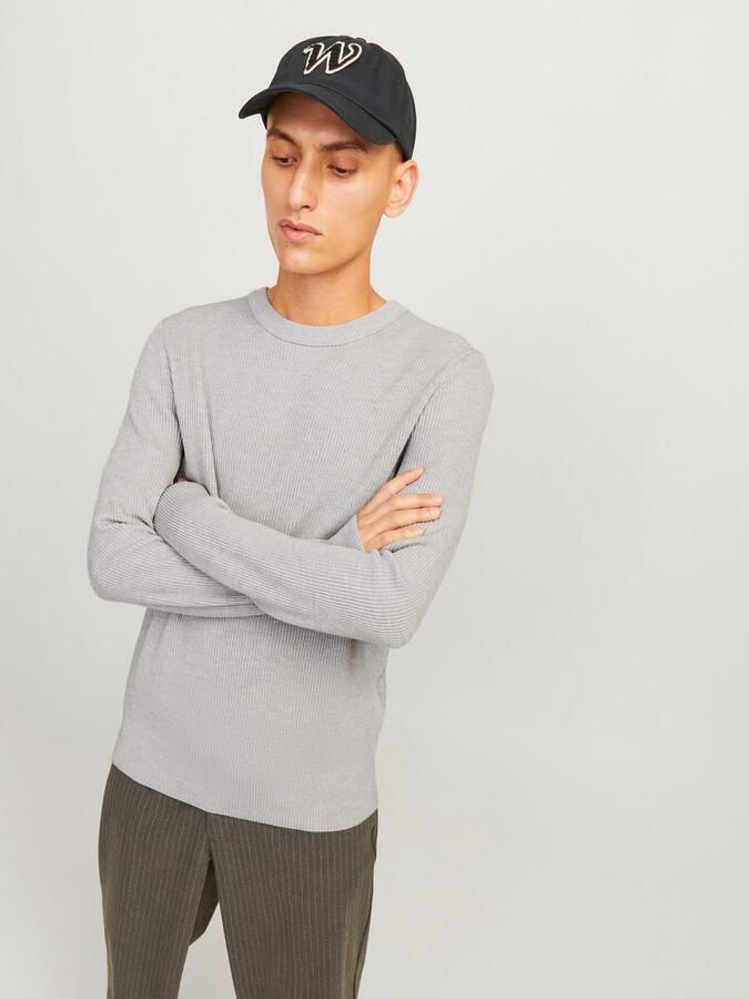Jack & Jones Trui met ronde hals JJEPERFECT – Trui met onderhoudsvriendelijke kwaliteit structure fit - Foto 6