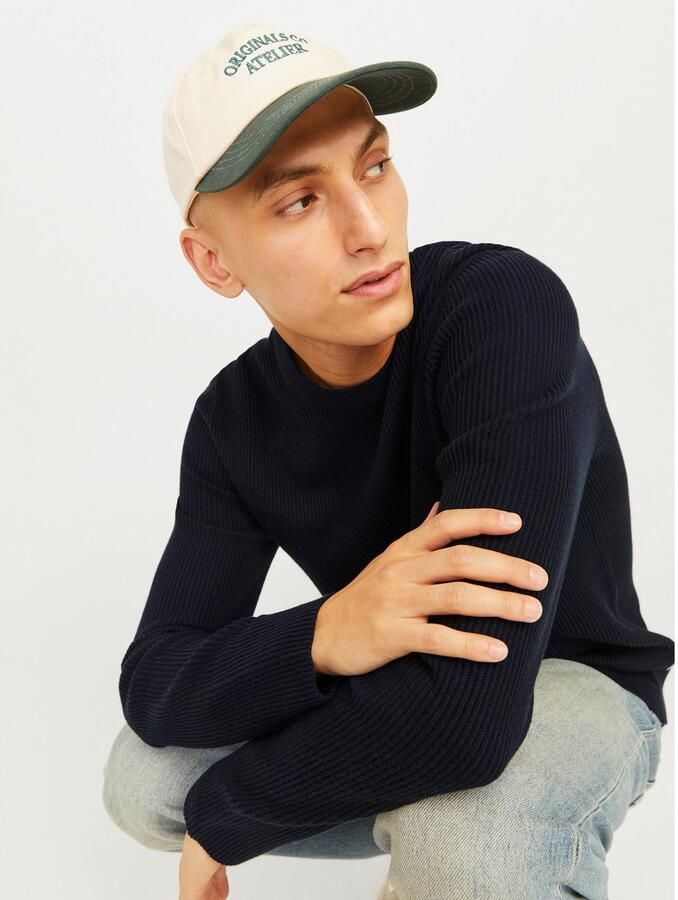 Jack & Jones Trui met ronde hals JJEPERFECT – Trui met onderhoudsvriendelijke kwaliteit structure fit - Foto 4