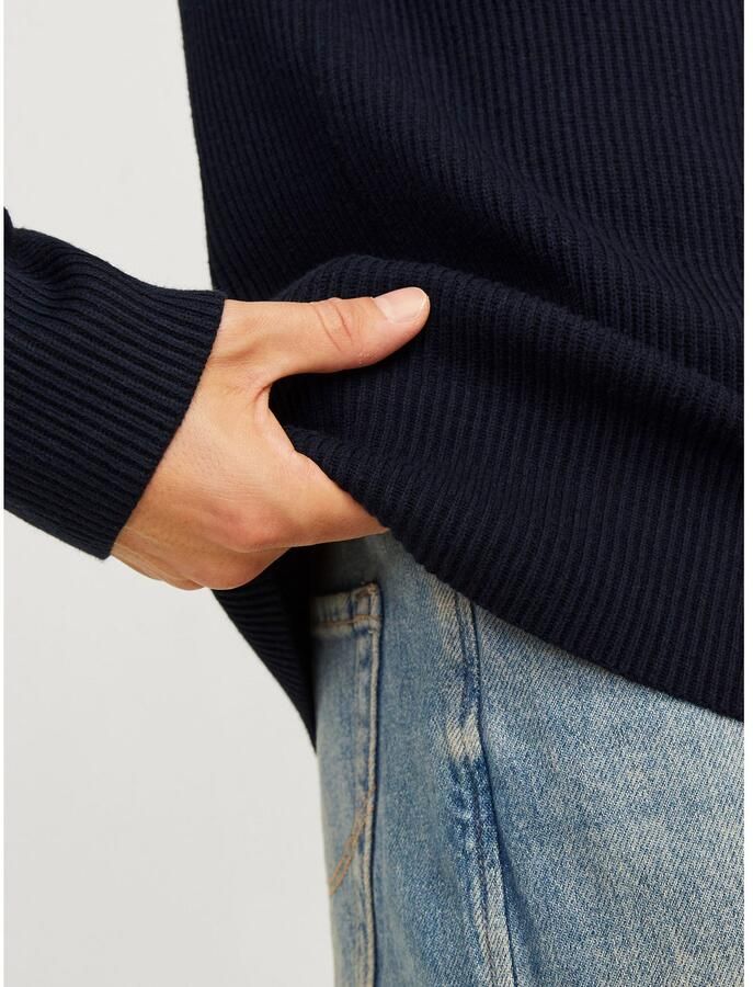 Jack & Jones Trui met ronde hals JJEPERFECT – Trui met onderhoudsvriendelijke kwaliteit structure fit