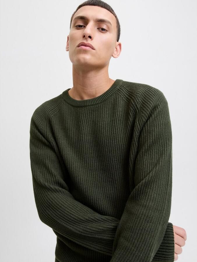 Jack & Jones Trui met ronde hals JJPANNEL KNIT CREW NECK AW25 - Foto 4