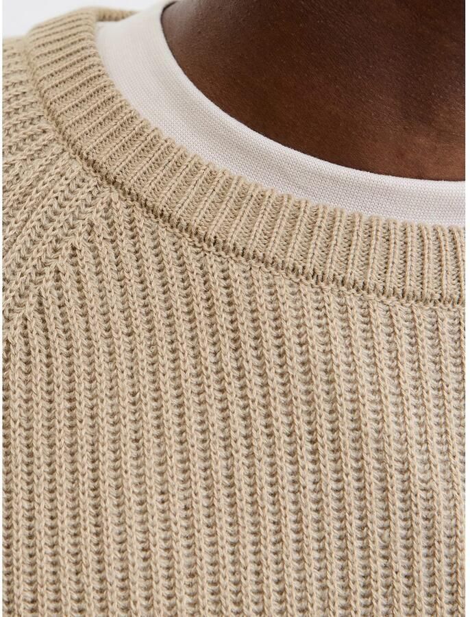 Jack & Jones Trui met ronde hals JJPANNEL KNIT CREW NECK AW25