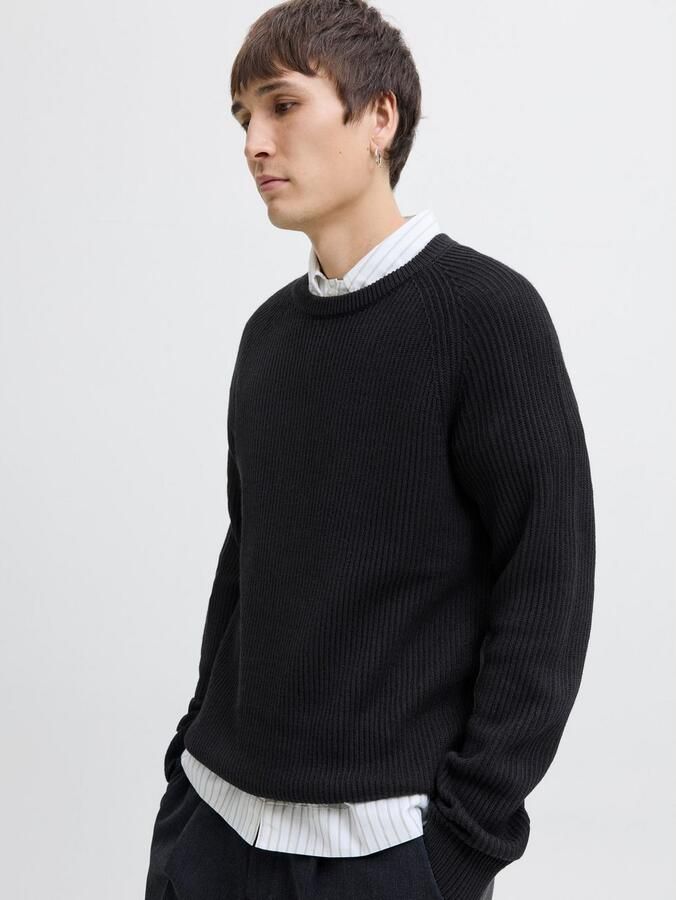 Jack & Jones Trui met ronde hals JJPANNEL KNIT CREW NECK AW25 - Foto 3