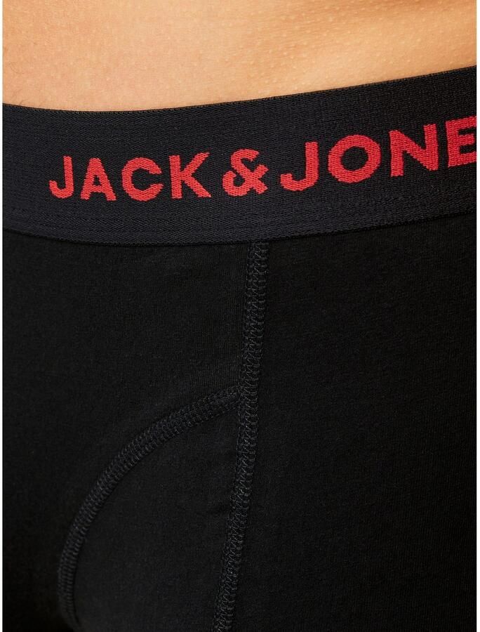 Jack & Jones Trunk JACBLACK – Boxershorts met stretch jersey en medium taille (set 3 stuks)