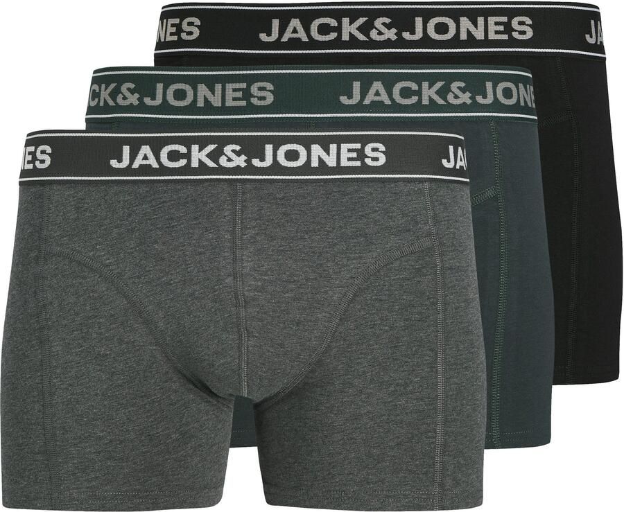 Jack & Jones Trunk JACBLACK – Boxershorts met stretch jersey en medium taille (set 3 stuks) - Foto 3