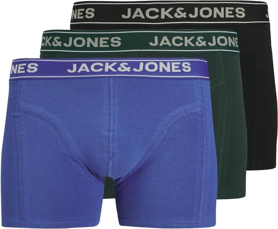 Jack & Jones Trunk JACBLACK – Boxershorts met stretch jersey en medium taille (set 3 stuks) - Foto 3