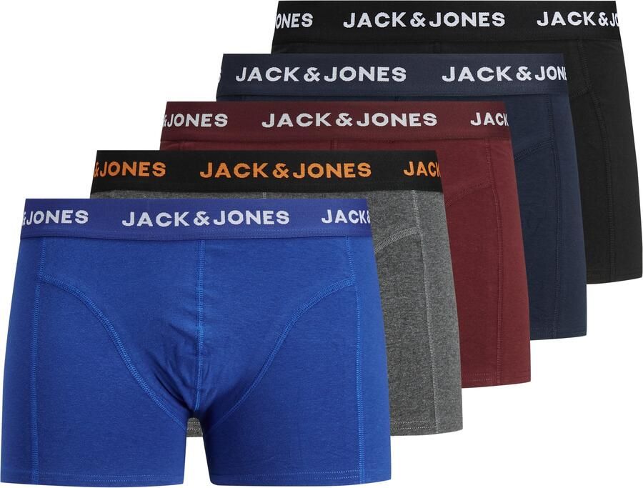Jack & Jones Trunk JACBLACK nauwsluitend comfortabel met elastische band (set 5 stuks) - Foto 2