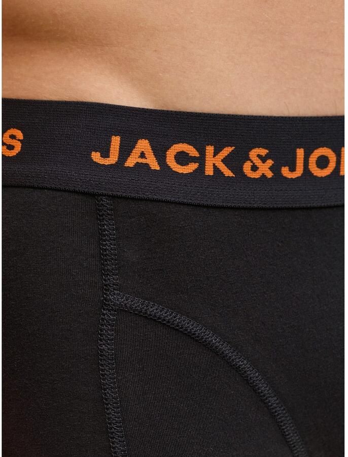 Jack & Jones Trunk JACBLACK – Vormvaste boxershorts met elastische band (set 5 stuks)