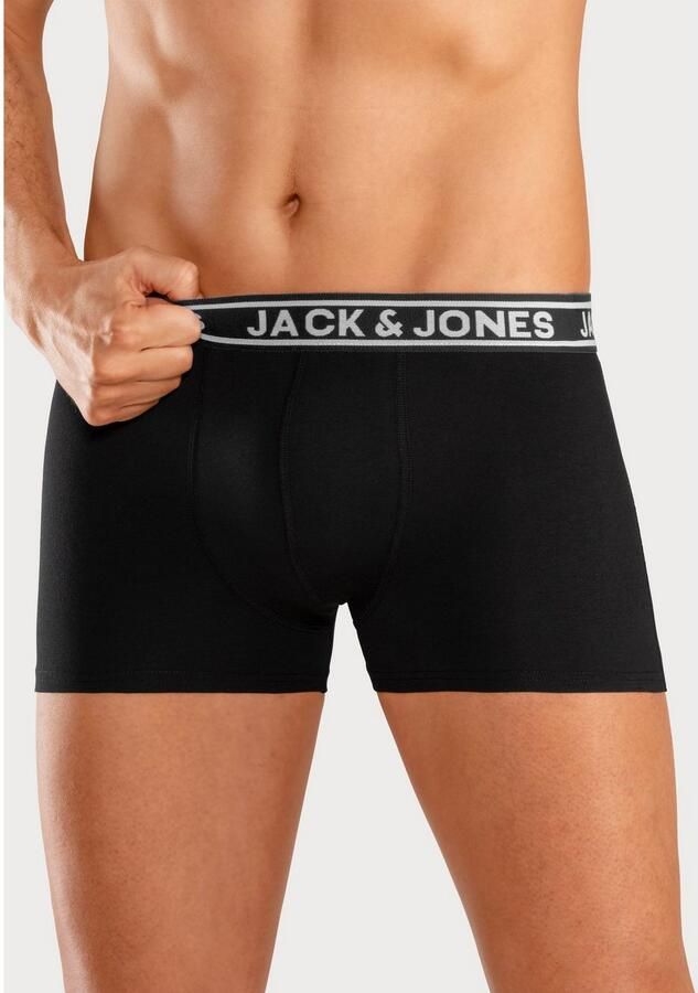 Jack & Jones Trunk JACCRISP in 6-pack met logoband en stretchcomfort effen met kleuraccent modieus nauwsluitend katoenmix (set 6 stuks) - Foto 2