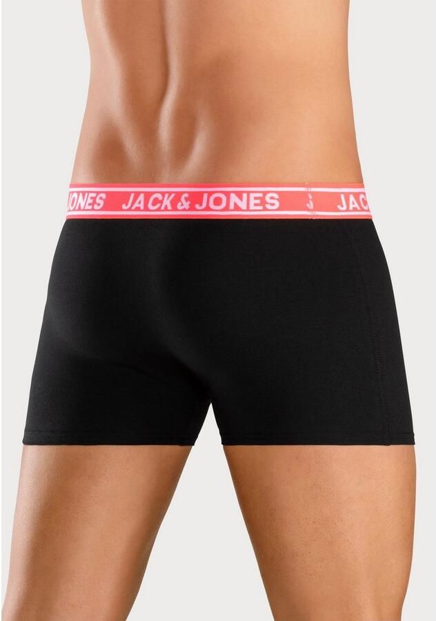 Jack & Jones Trunk JACCRISP in 6-pack met logoband en stretchcomfort effen met kleuraccent modieus nauwsluitend katoenmix (set 6 stuks) - Foto 3