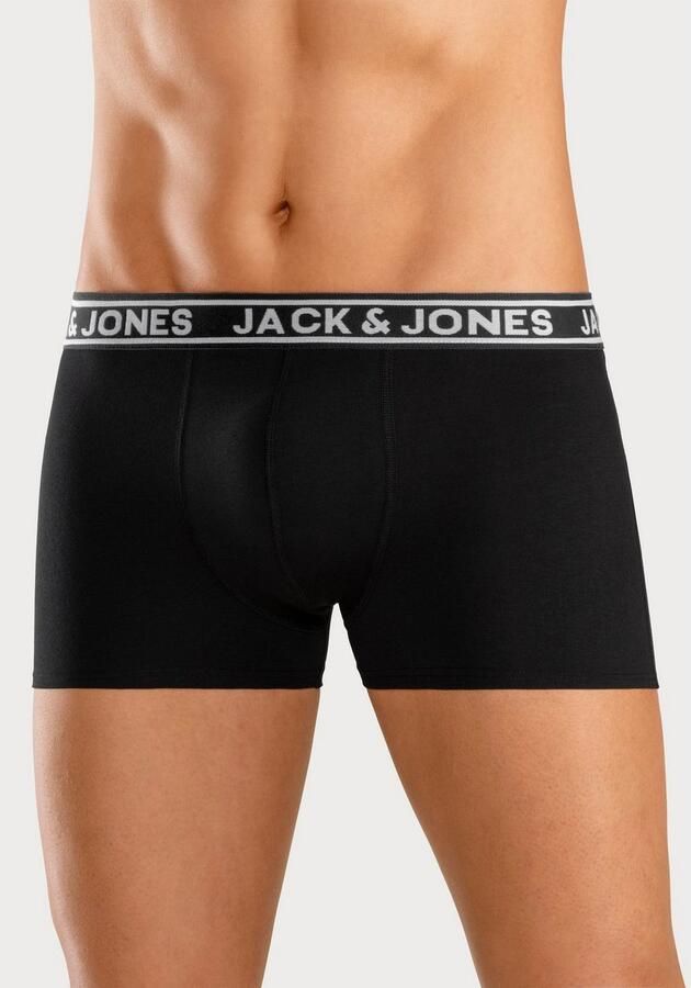 Jack & Jones Trunk JACCRISP in 6-pack met logoband en stretchcomfort effen met kleuraccent modieus nauwsluitend katoenmix (set 6 stuks) - Foto 5