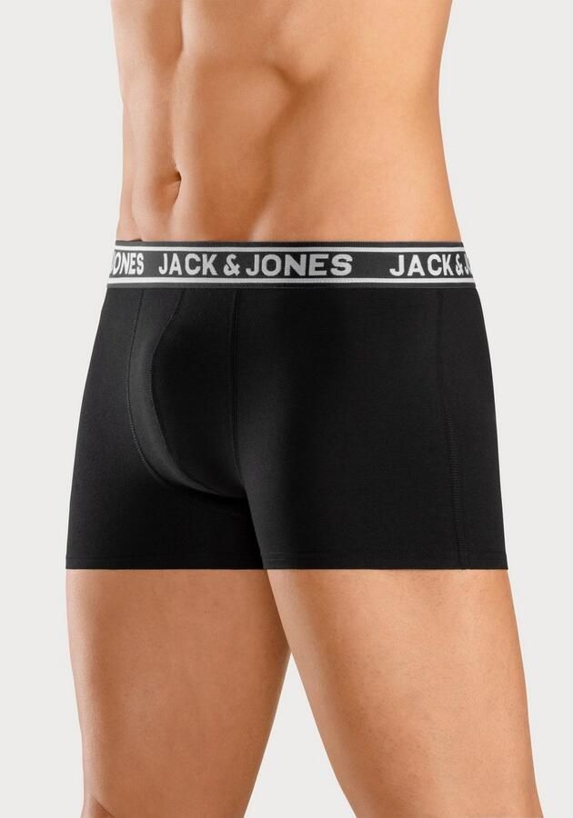 Jack & Jones Trunk JACCRISP in 6-pack met logoband en stretchcomfort effen met kleuraccent modieus nauwsluitend katoenmix (set 6 stuks) - Foto 6