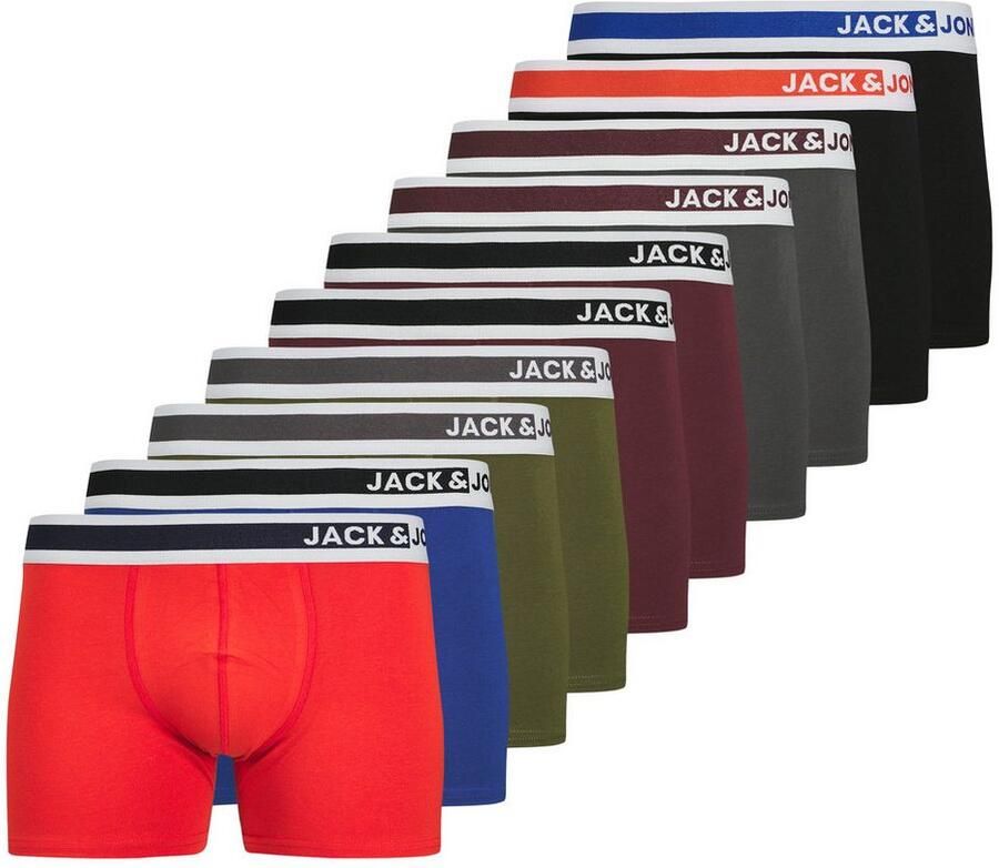 Jack & Jones Trunk JACJIMMY SOLID TRUNKS 10 PACK (set 10 stuks)