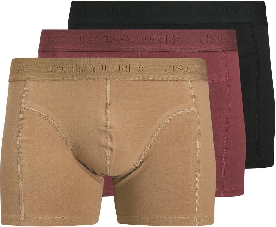 Jack & jones Boxershort met label in band in een set van 3 stuks model 'JACORDINARY' - Foto 7