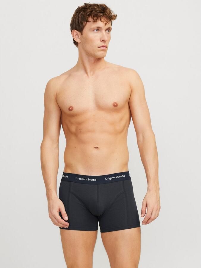 Jack & jones Boxershort met elastische band met label in een set van 3 stuks model 'VESTERBRO' - Foto 3