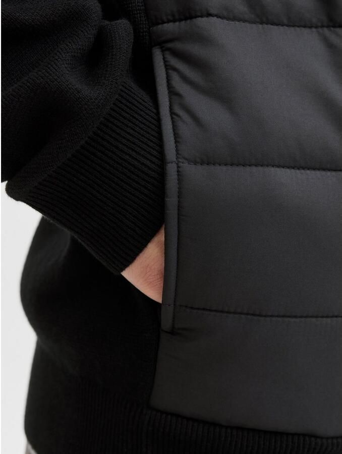 Jack & jones Gebreid jack met doorgestikte naden en opstaande kraag - Foto 4