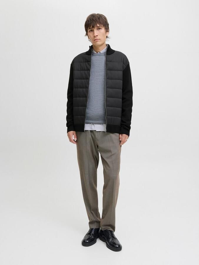 Jack & jones Gebreid jack met doorgestikte naden en opstaande kraag - Foto 5