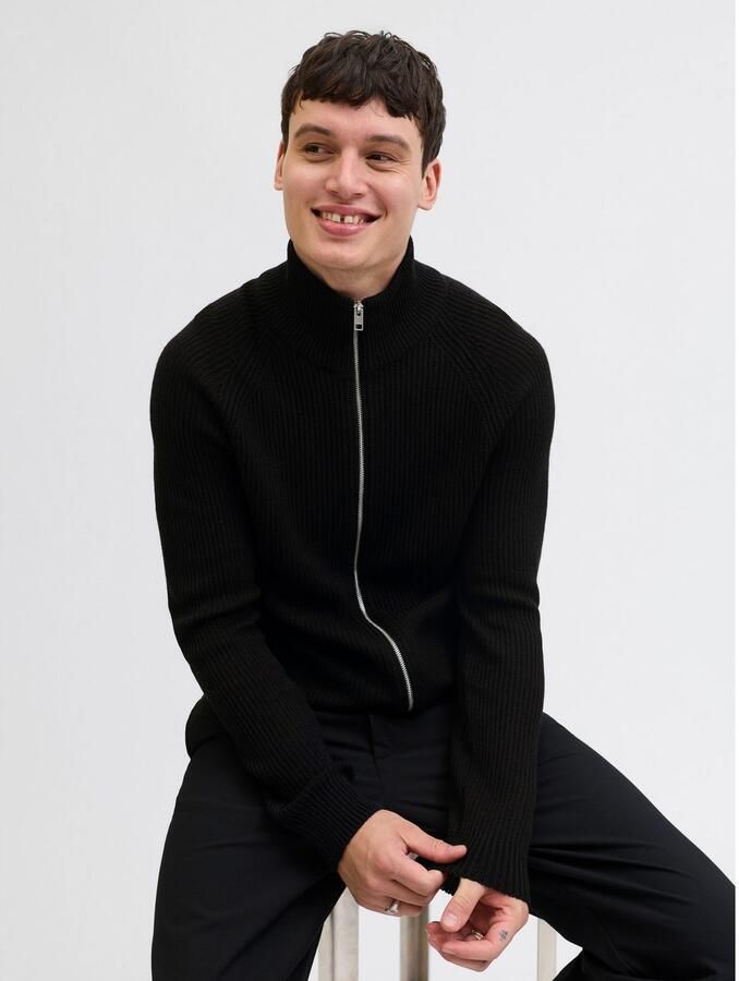 Jack & Jones Vest JJPANNEL KNIT ZIP CARDIGAN AW25