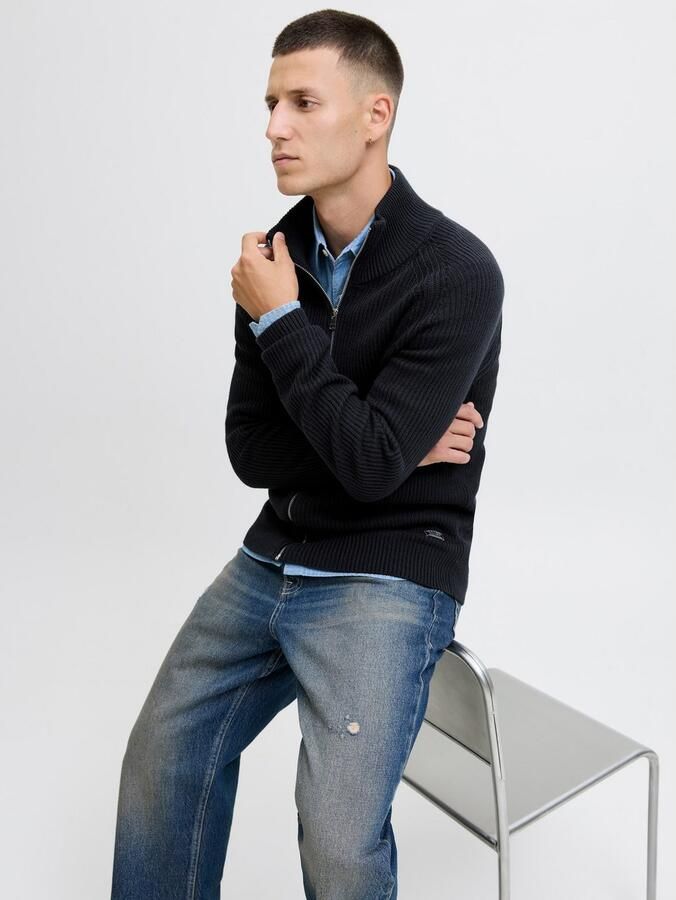 Jack & Jones Vest JJPANNEL KNIT ZIP CARDIGAN AW25 - Foto 2