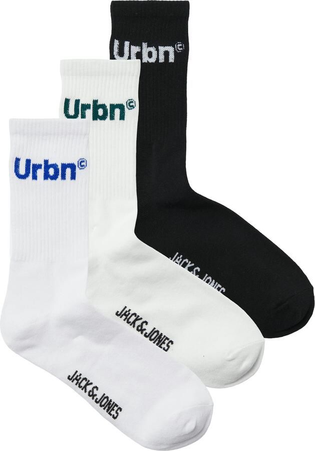 Jack & Jones Vrijetijdssokken JACURBN TENNIS SOCKS 3 PACK SN (set 3 paar) - Foto 4