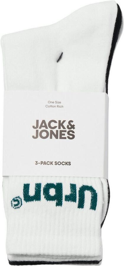 Jack & Jones Vrijetijdssokken JACURBN TENNIS SOCKS 3 PACK SN (set 3 paar) - Foto 3
