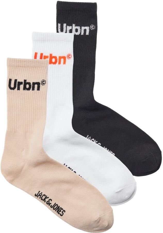 Jack & Jones Vrijetijdssokken JACURBN TENNIS SOCKS 3 PACK SN (set 3 paar) - Foto 4