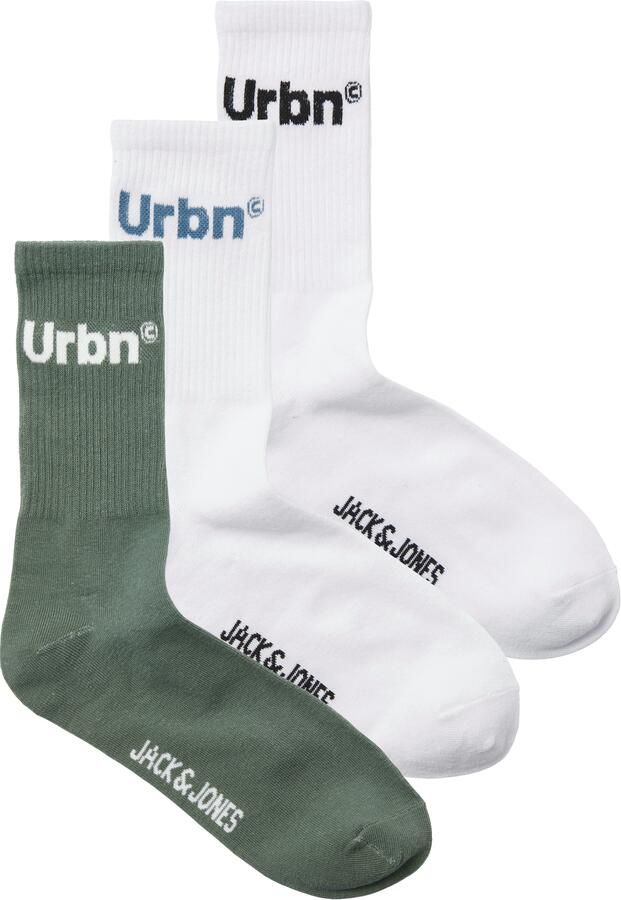 Jack & Jones Vrijetijdssokken JACURBN TENNIS SOCKS 3 PACK SN (set 3 paar) - Foto 4