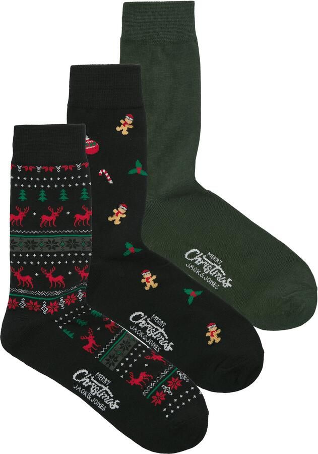 Jack & Jones Vrijetijdssokken JACXMAS REINDEER SOCKS 3 PACK (set 3 paar) - Foto 3