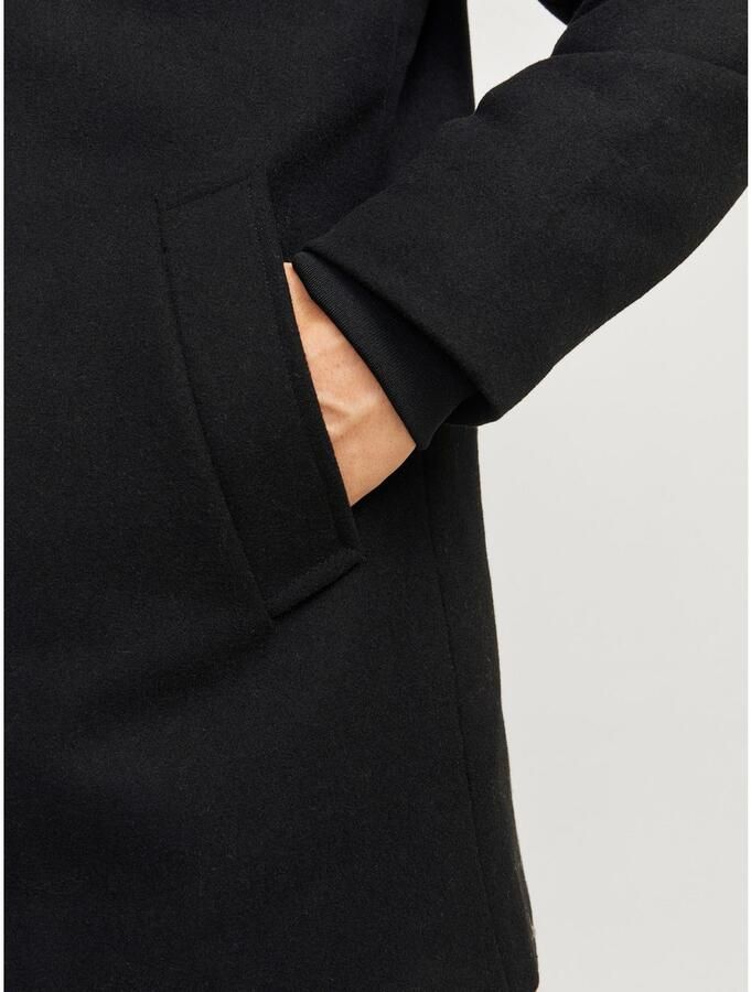 JACK & JONES ESSENTIALS jas JJEHARRISON met wol zwart