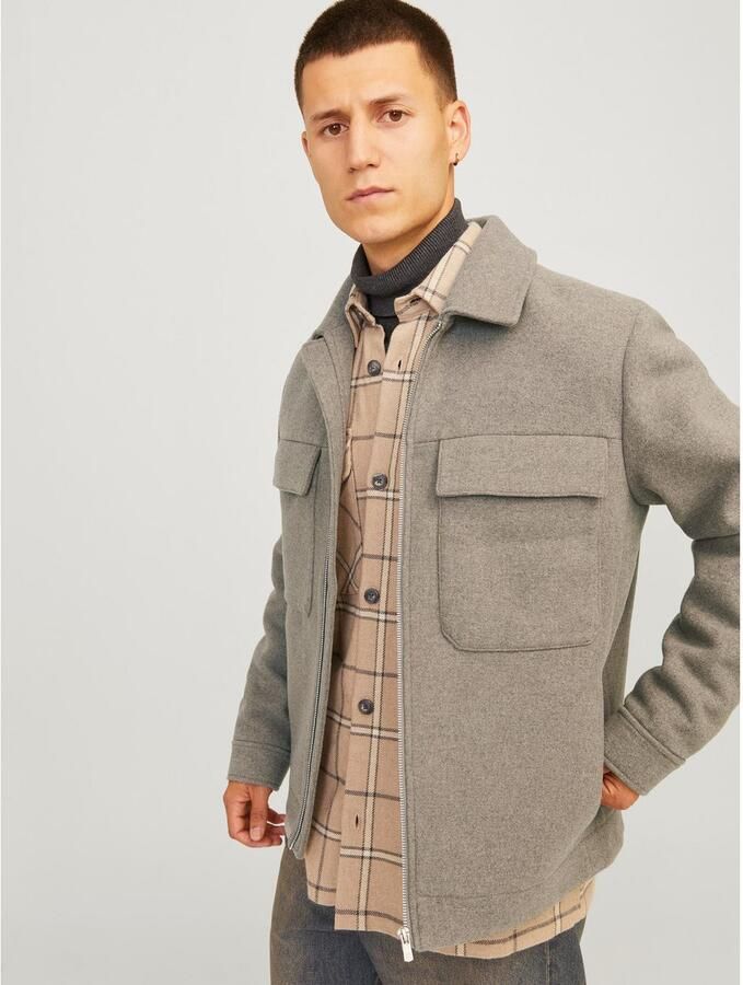 Jack & Jones Premium Regular fit overhemdjack met ritssluiting model 'BLURUSSEL' - Foto 3