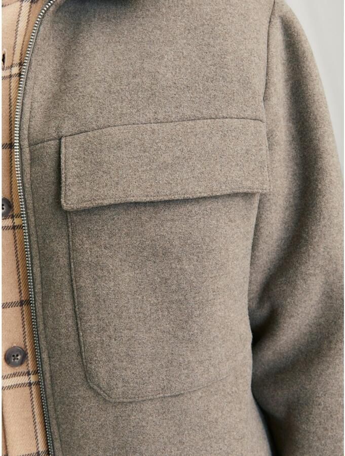 Jack & Jones Premium Regular fit overhemdjack met ritssluiting model 'BLURUSSEL' - Foto 1