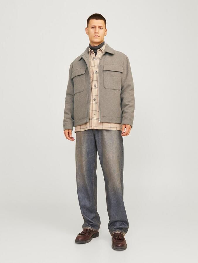 Jack & Jones Premium Regular fit overhemdjack met ritssluiting model 'BLURUSSEL' - Foto 5
