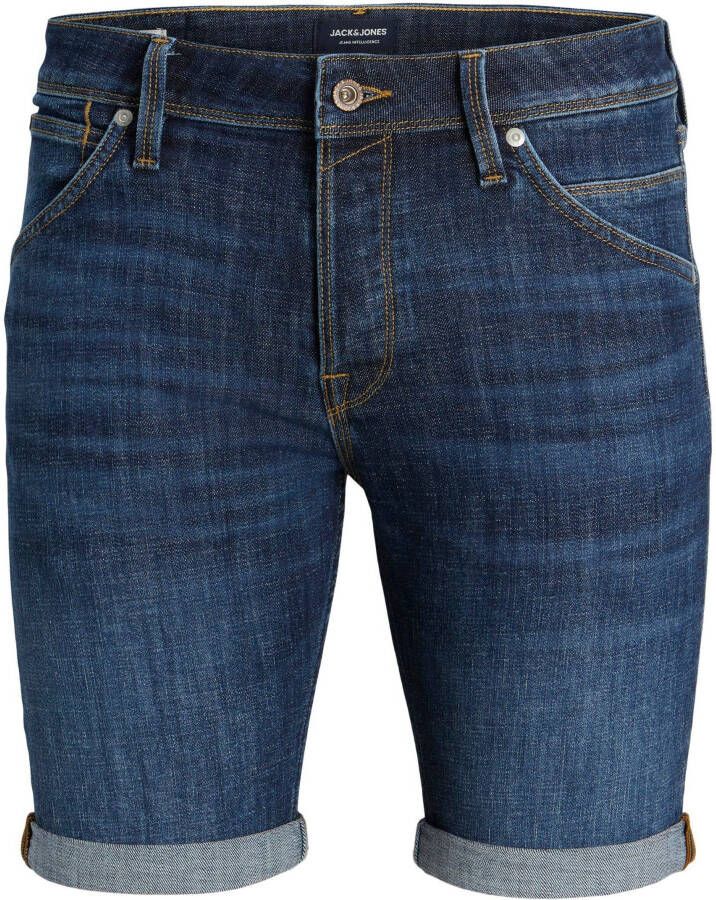 Jack & jones Blauwe Herenshorts Ritssluiting en knoopsluiting Blauw Heren