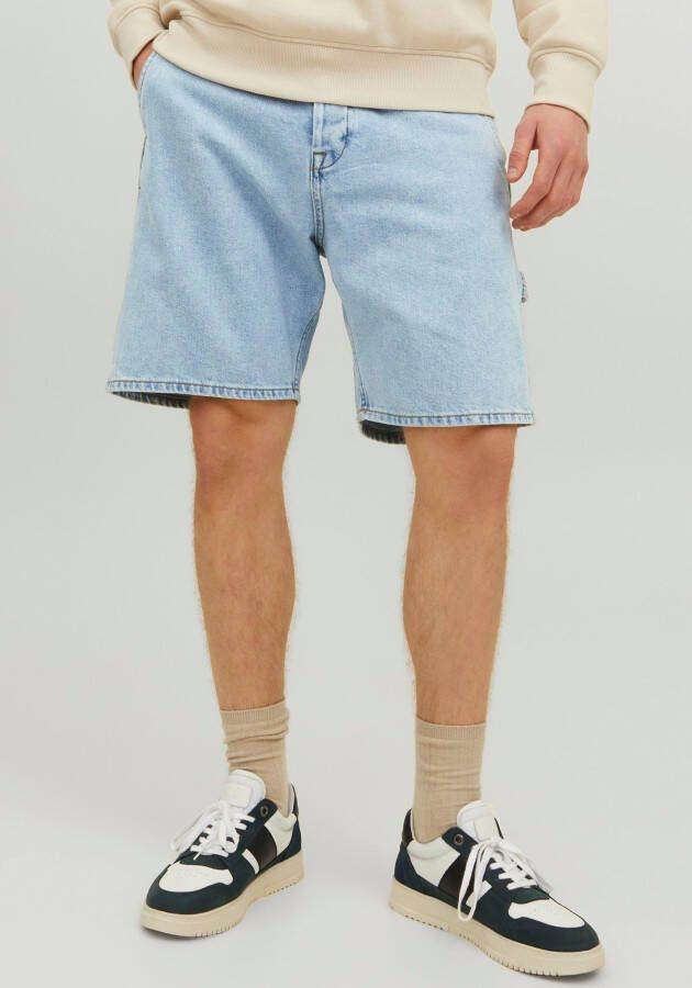 JACK & JONES JEANS INTELLIGENCE loose fit short JJITONY JJCARPENTER blue denim