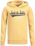 Jack & jones JUNIOR hoodie JJELOGO met logo lichtgeel Sweater Logo 116 - Thumbnail 2